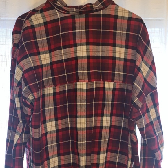 Plaid button up “boyfriend” style shirt - Picture 4 of 4